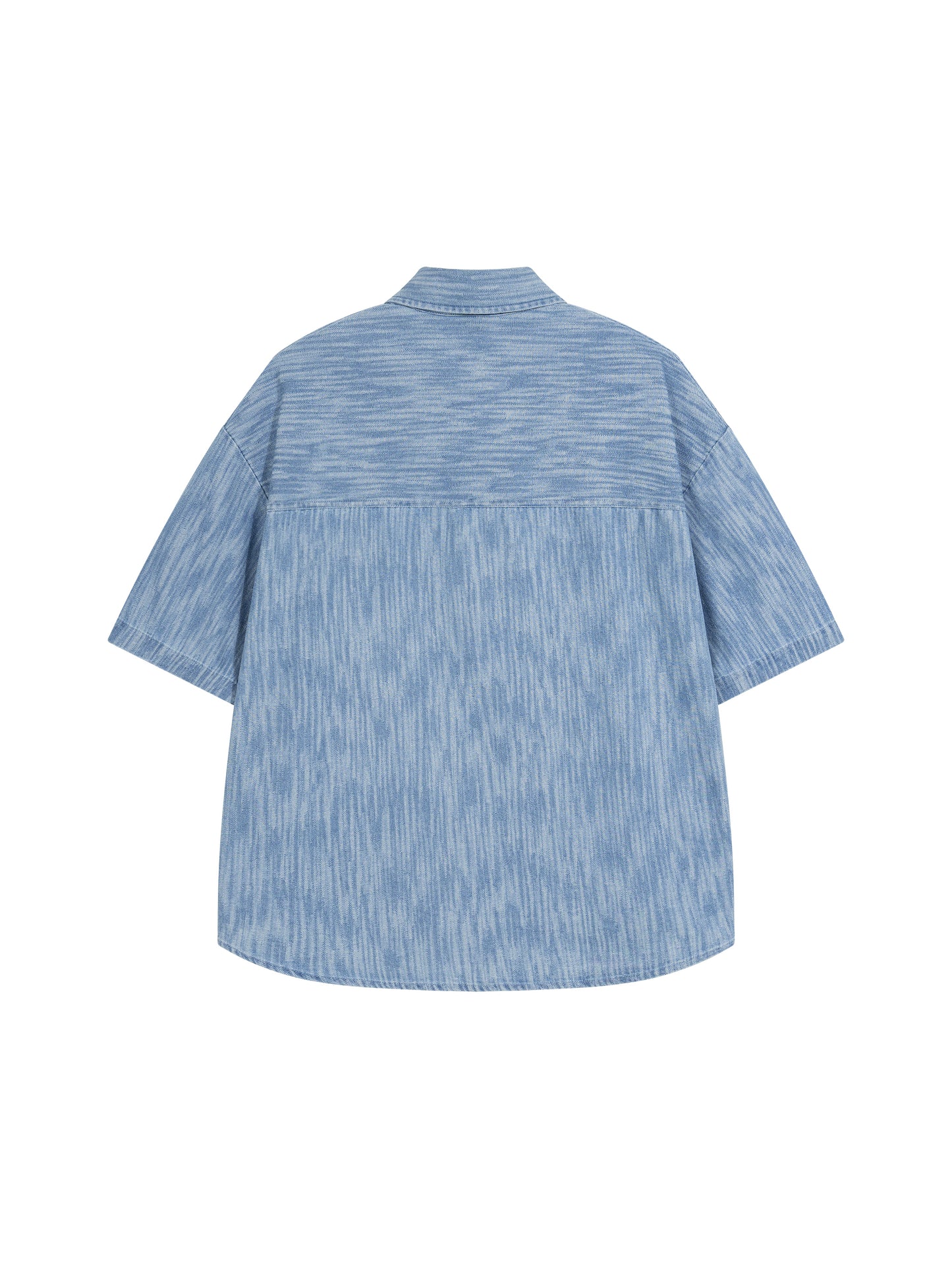 Unisex Boxy Vintage Wash Denim Shirt