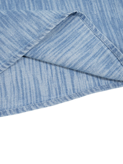 Unisex Boxy Vintage Wash Denim Shirt