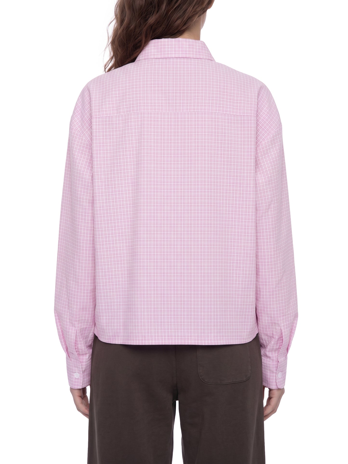Unisex Boxy Plaid Long Sleeve Shirt