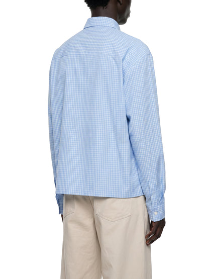 Unisex Boxy Plaid Long Sleeve Shirt