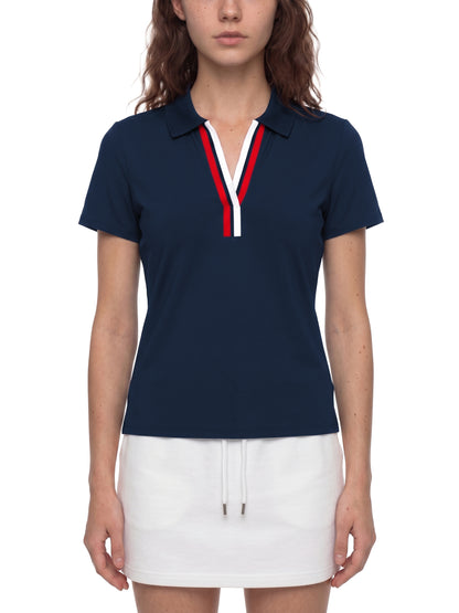 Women’s Color Block Polo Shirt