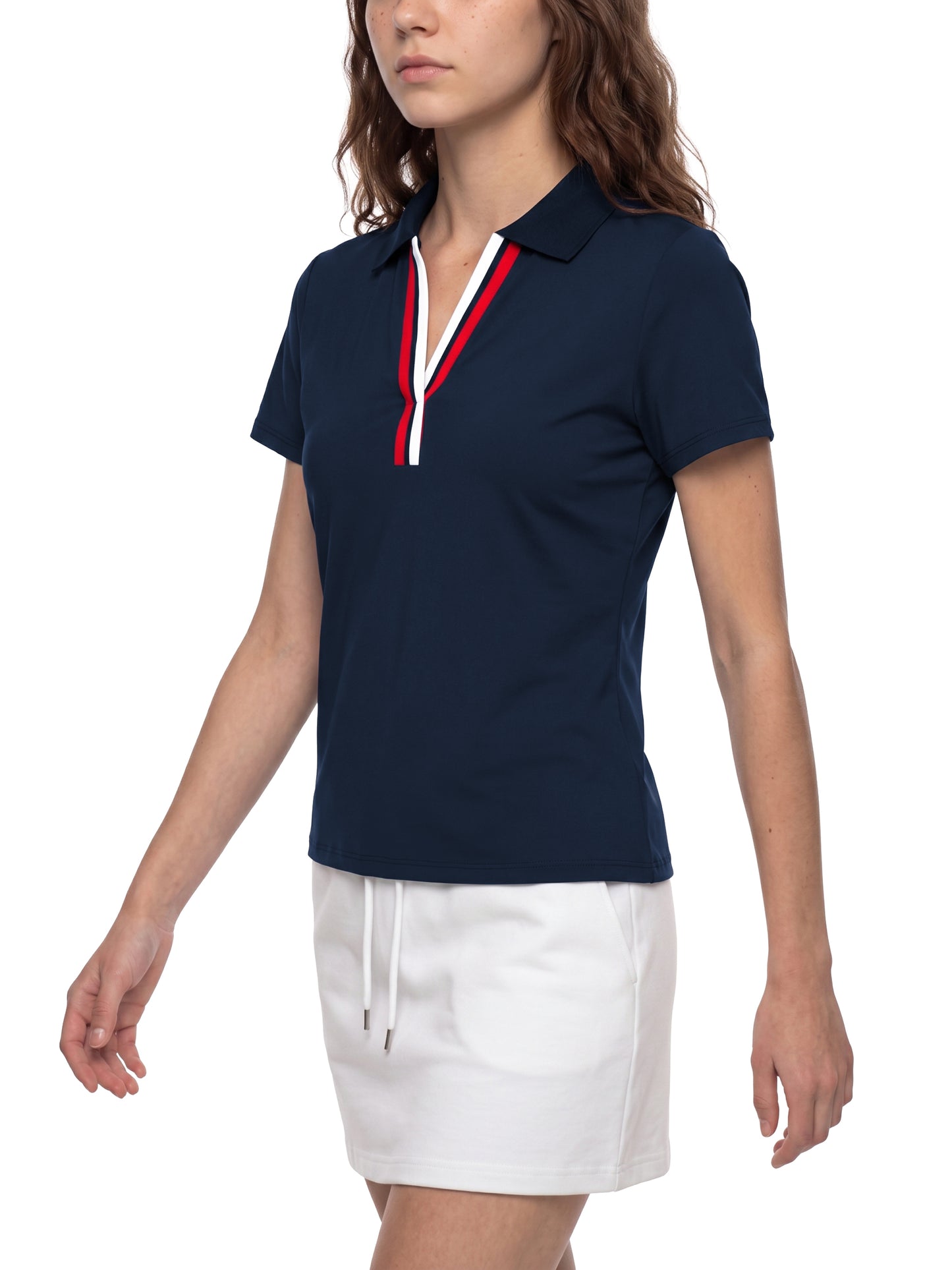 Women’s Color Block Polo Shirt