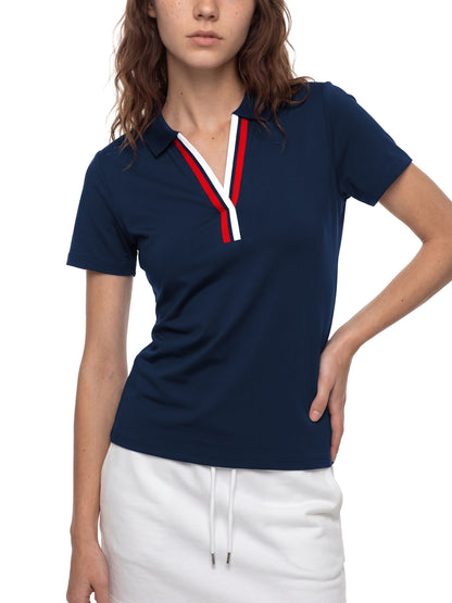Women’s Color Block Polo Shirt