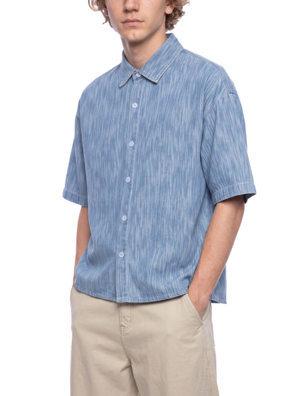 Unisex Boxy Vintage Wash Denim Shirt